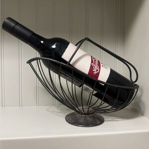 European vintage Metal Wire Basket- patina & vintage